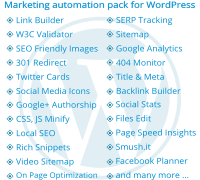 professional marketing automation service for existing WordPress website